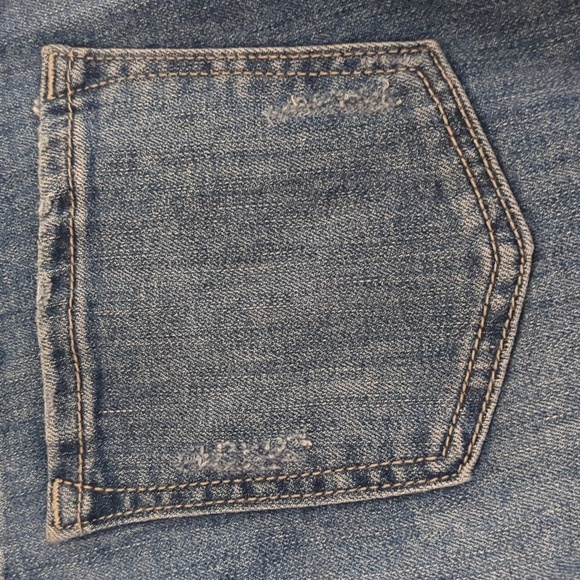 Gap Denim Legging Women's Size 10  32x 29 Jeans Leg Patches Fraying Skinny - Picture 6 of 13